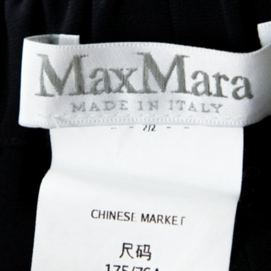 Max Mara Ago Haremshose aus marineblauem Krepp in Ago, M im Zustand „Gut“ im Angebot in Dubai, Al Qouz 2