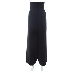 Max Mara Navy Blue Crepe Ago Harem Trousers M