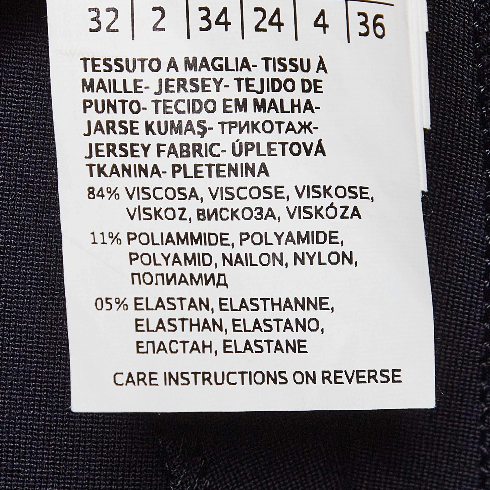 Women's Max Mara Navy Blue Stretch Crepe Formal Trousers XS For Sale