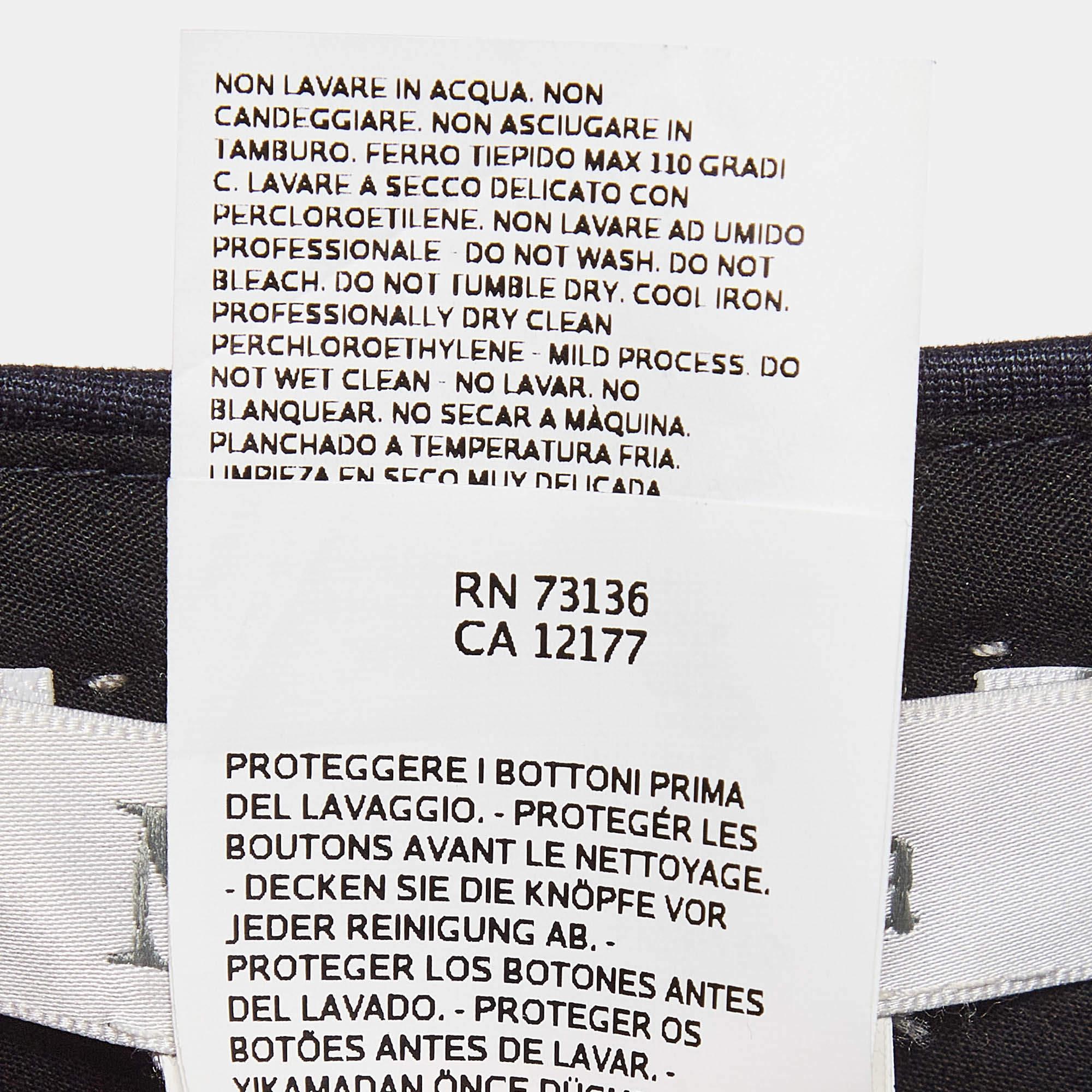 Max Mara Navy Blue Stretch Crepe Formal Trousers XS For Sale 1