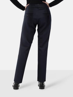 Max Mara Navy Slim Fit Cigarette Trousers Size S