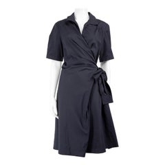Max Mara - Vestito midi a portafoglio in stile marinaro - taglia XXXL