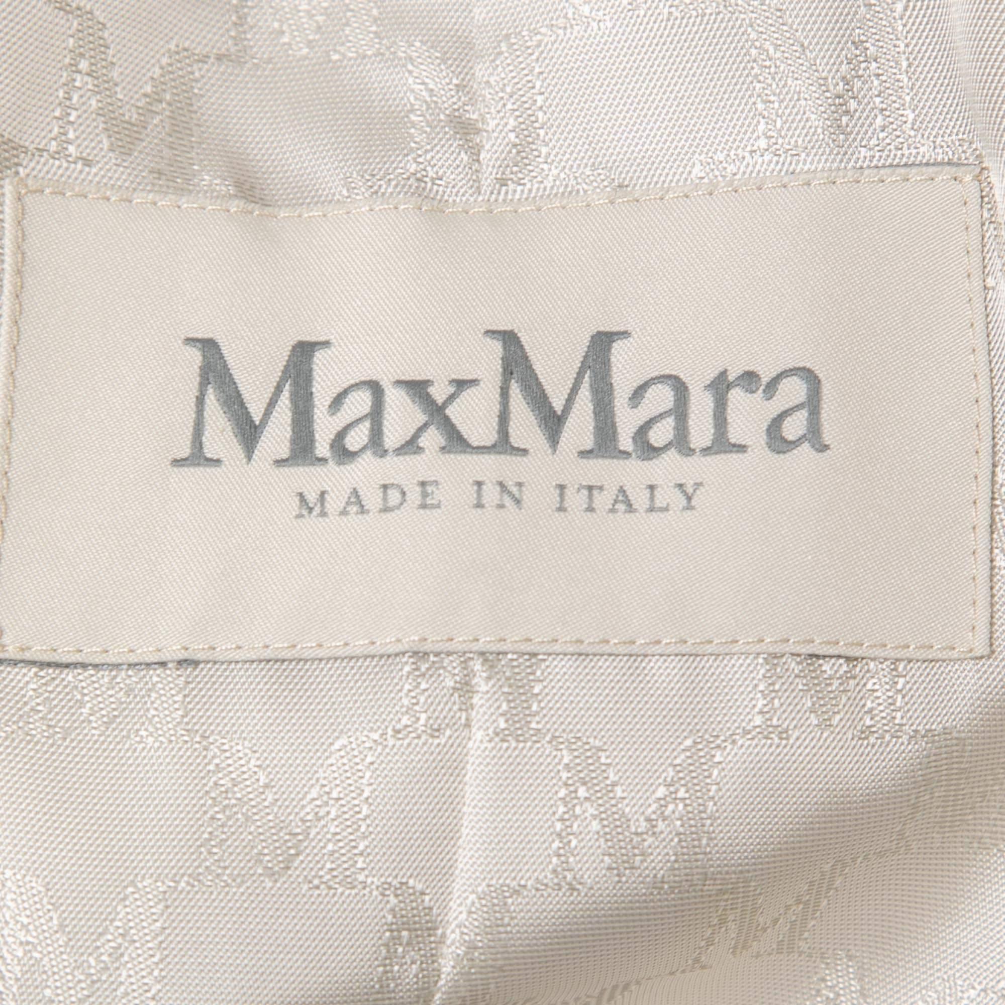 Women's Max Mara Off White Wool & Cashmere Madame Icon Coat S