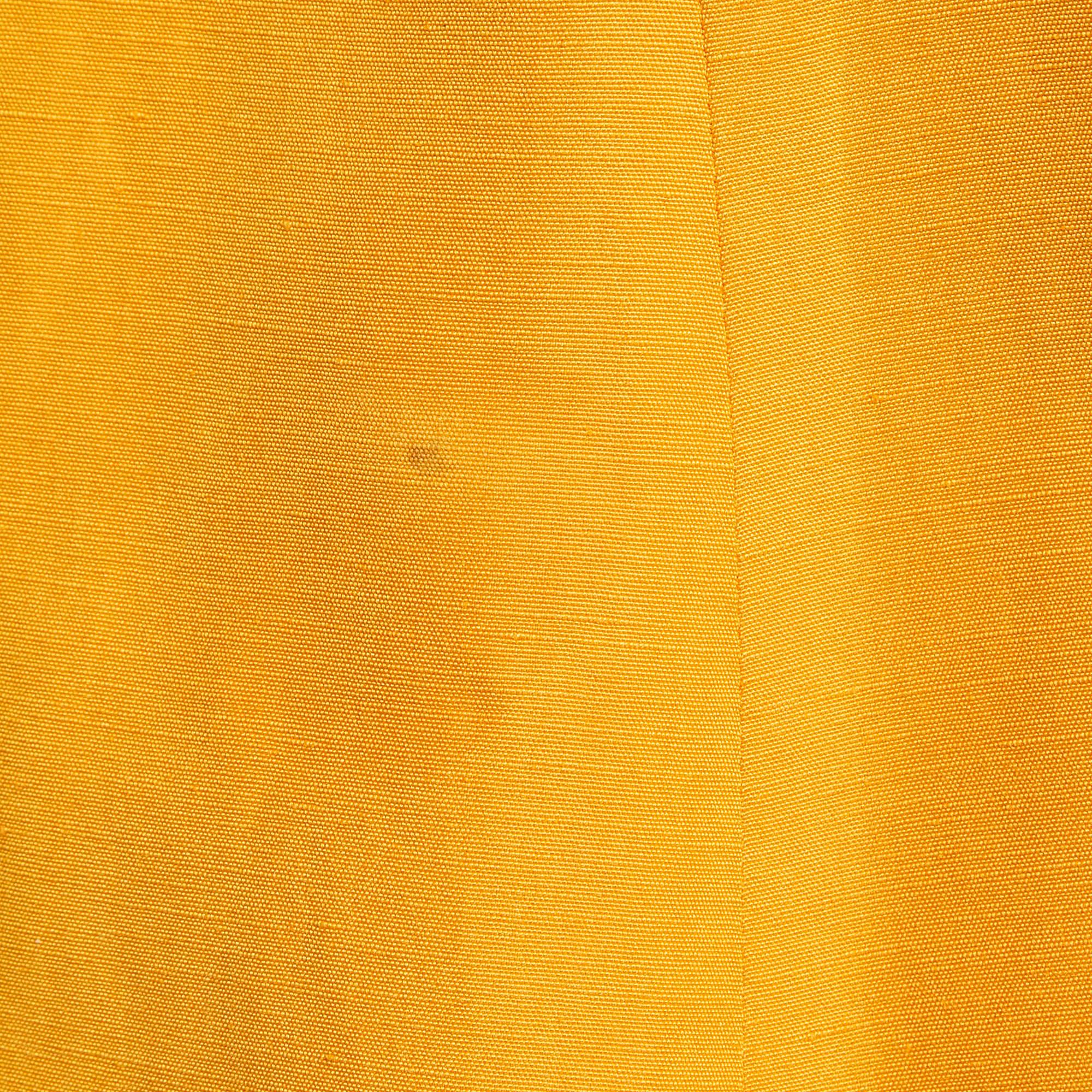 Women's Max Mara Orange Linen & Silk Single Breasted Blazer M For Sale