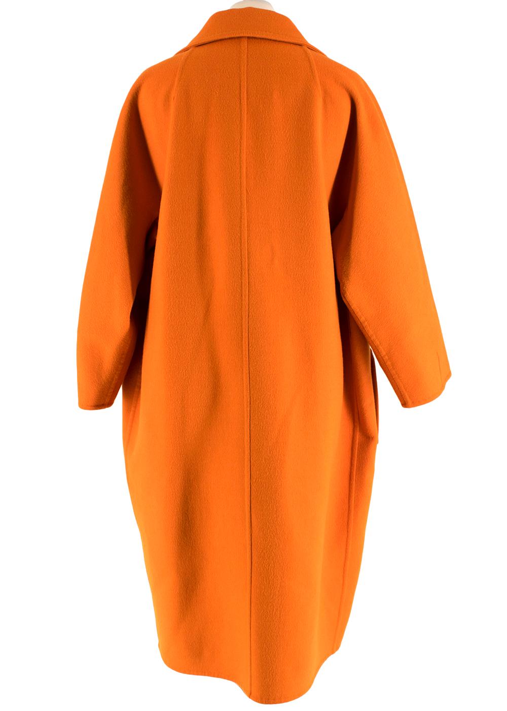 orange wool coat