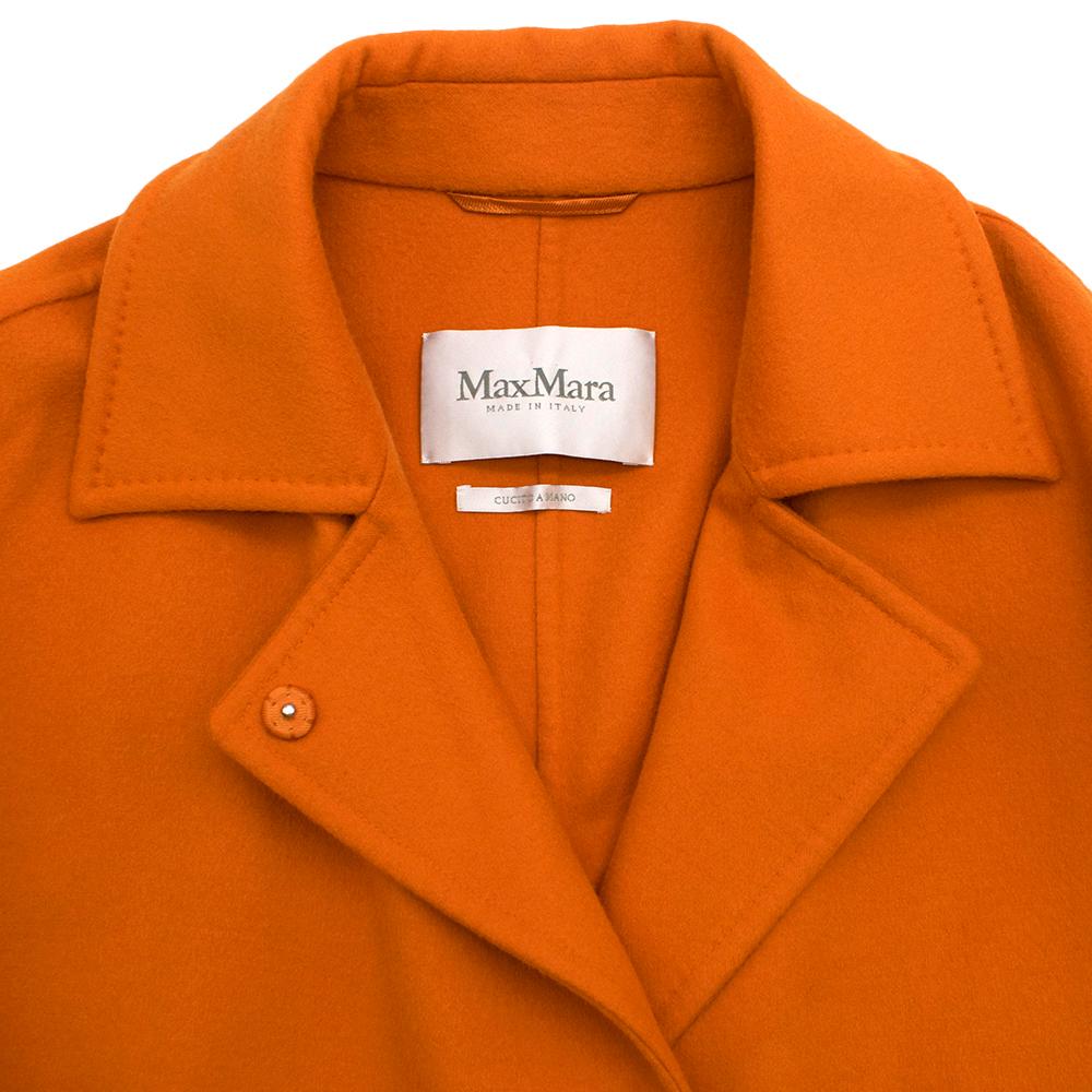 max mara orange coat