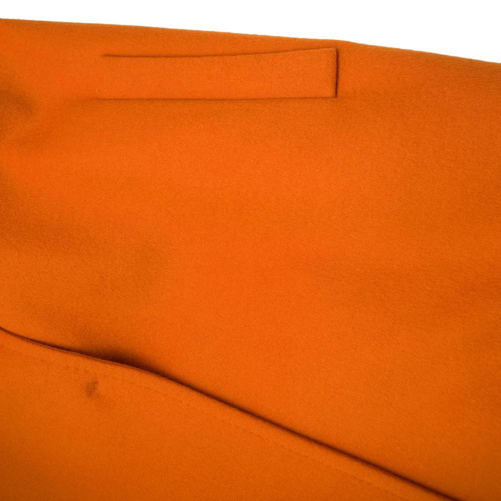 Women's Max Mara Orange Wool Oversize Coat - Us Size 12 For Sale