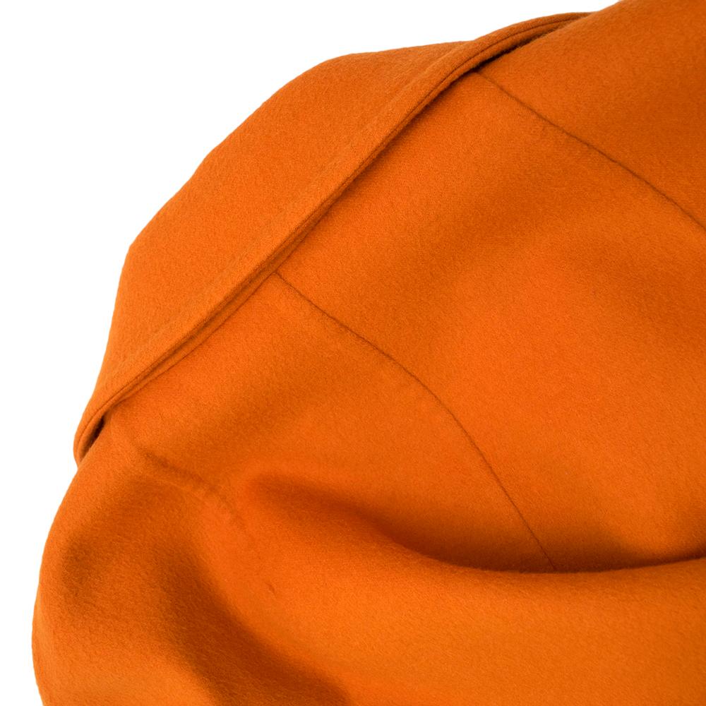 Max Mara Orange Wool Oversize Coat - Us Size 12 For Sale 2