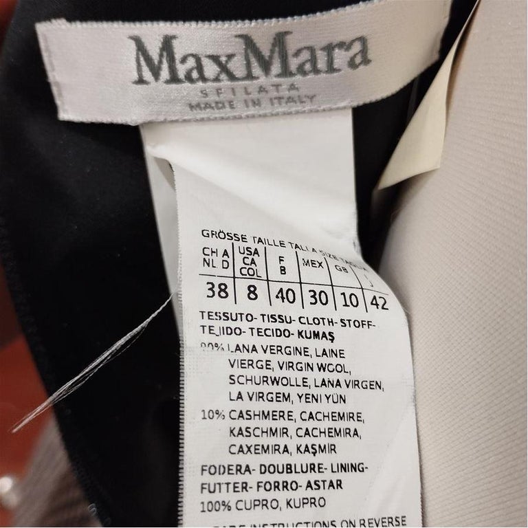 Max Mara Pied de poule dress size 42 For Sale at 1stDibs