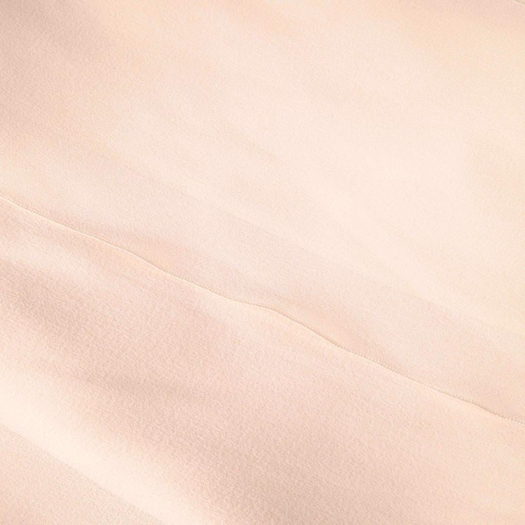 Max Mara Pink Silk Ruffle Midi Dress Size M In Good Condition For Sale In London, GB