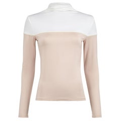 Max Mara Pink Turtleneck Long Sleeve Top Size M