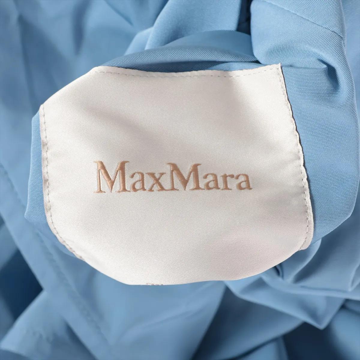 Max Mara Polyester Mantel Hellblau im Angebot 1