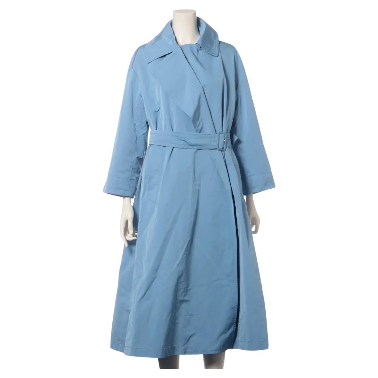 Max Mara Polyester Coates Light Blue