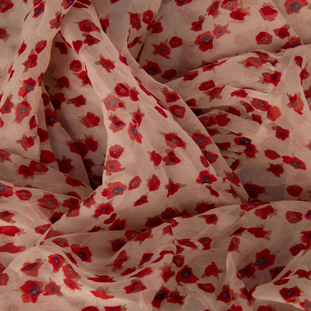 Max Mara Red Floral See Through Dress Size M In Good Condition In London, GB