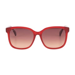 Max Mara Red Gradient Square Sunglasses