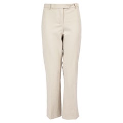 Used Max Mara S' Max Mara Beige Slim Fit Trousers Size XXL