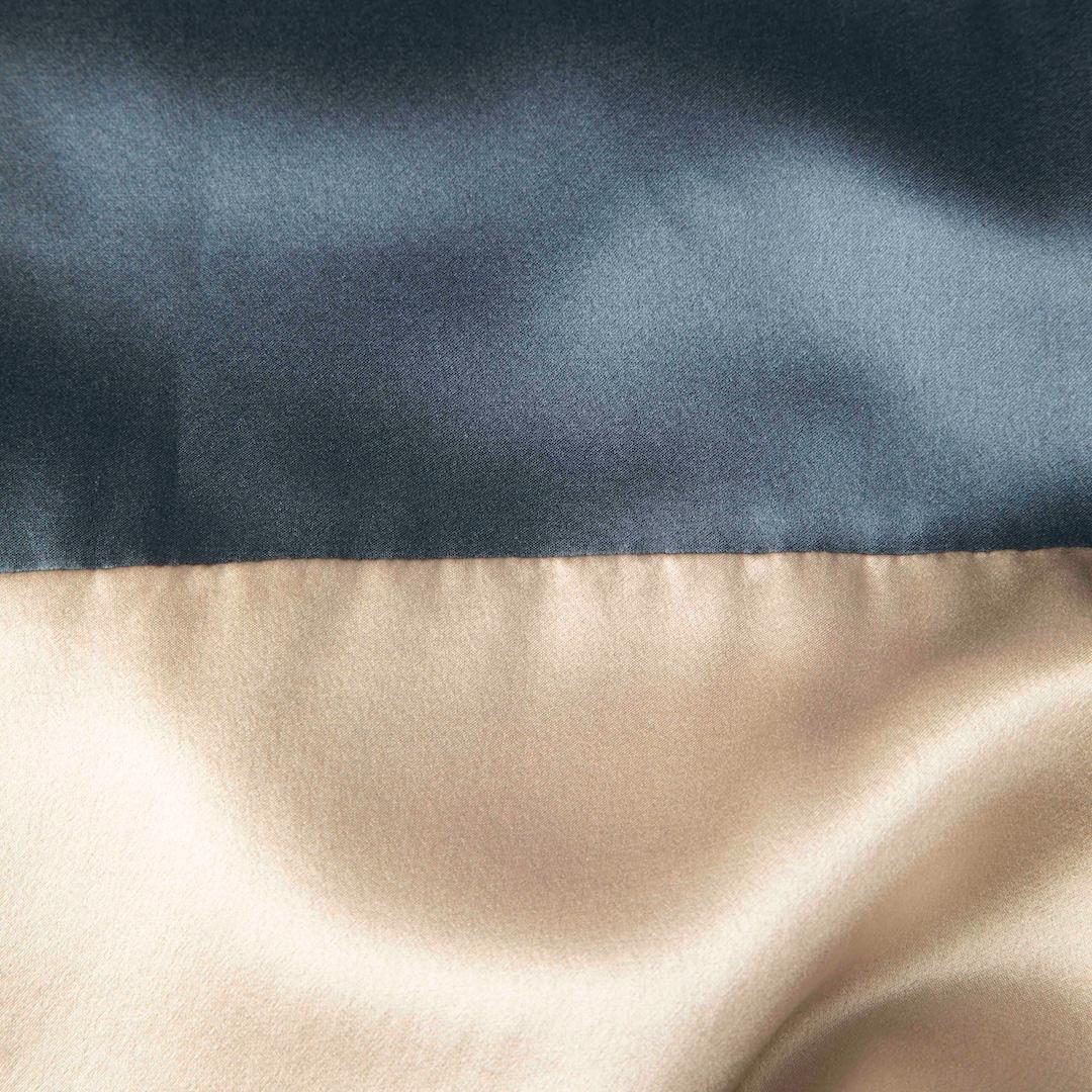 Marron Max Mara 'S Max Mara Robe en soie bleu et beige Taille S en vente