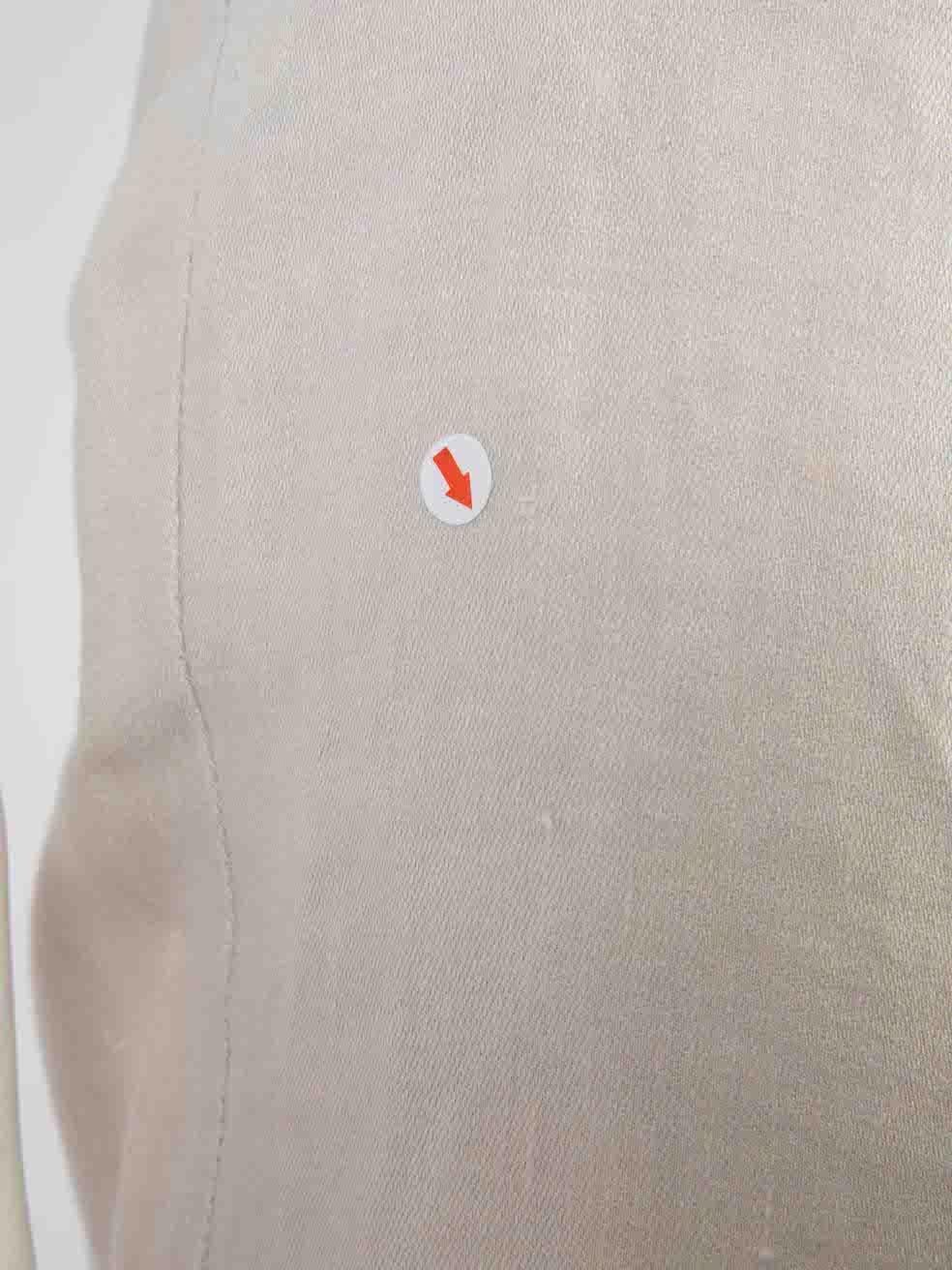 Max Mara 'S Max Mara Grey Tailored Straight Trousers Size L 3