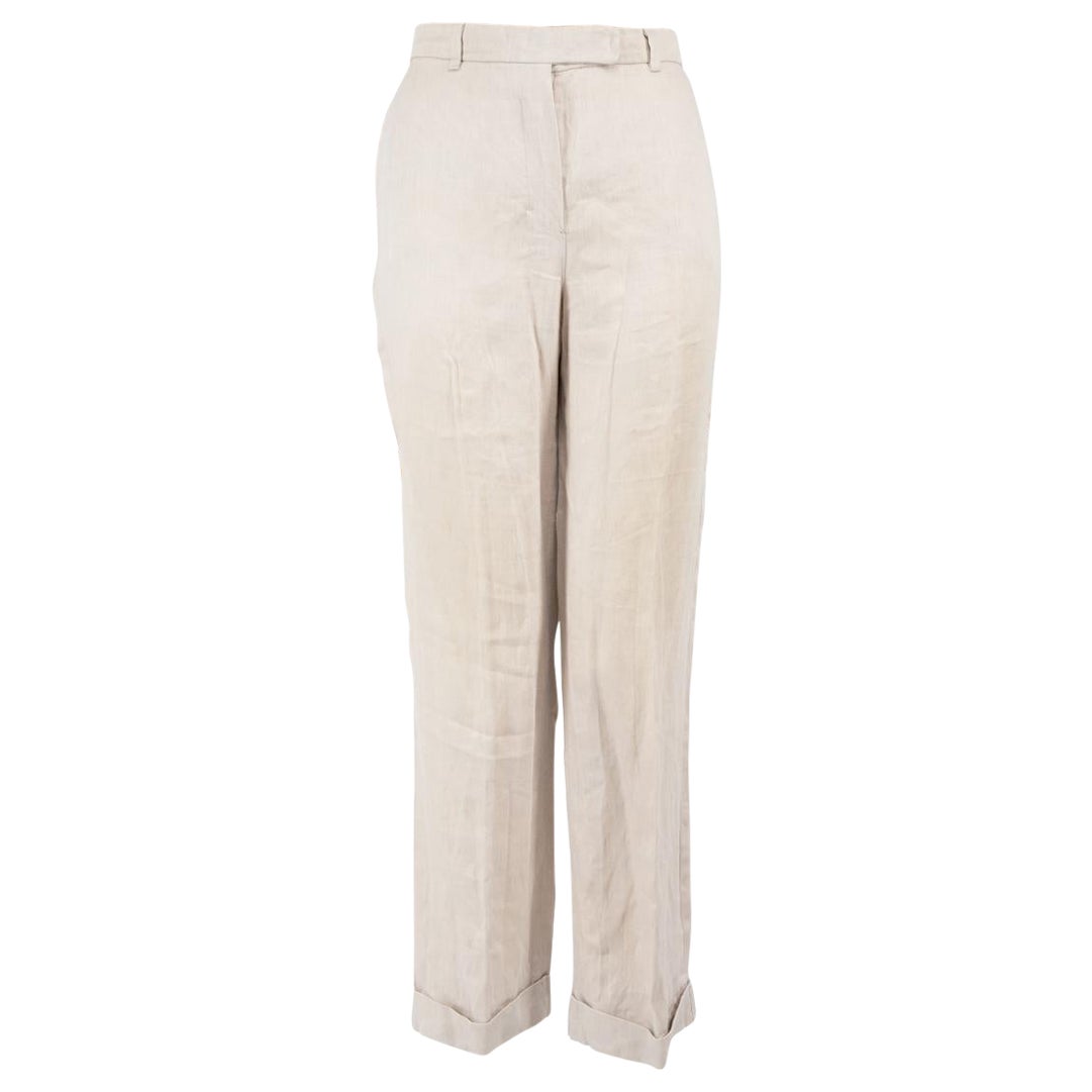 Max Mara 
S Max Mara Grey Tailored Straight Trousers Size L