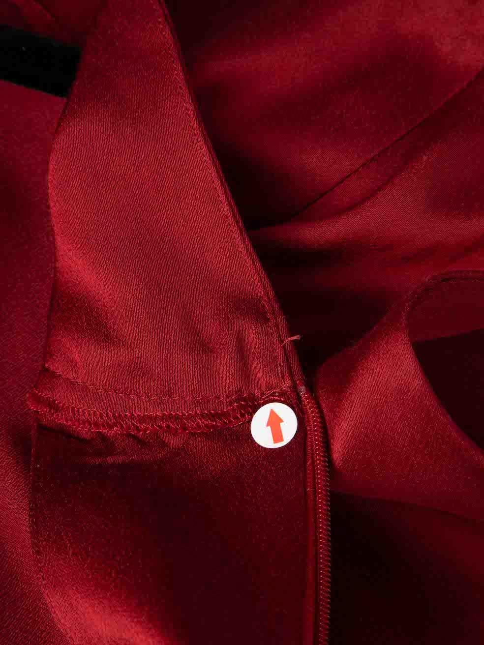 Women's Max Mara S' Max Mara Red Sleeveless Midi Dress Size M For Sale