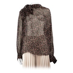 Used Max Mara S' Max Mara Star Print See Through Blouse Size M