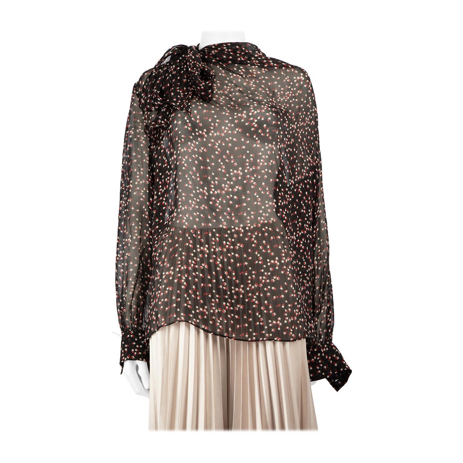 Max Mara S' Max Mara Camicetta con stampa a stelle e fiori taglia M