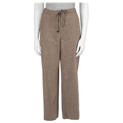 Used Max Mara 'S Max Mara Taupe Wool Wide Leg Culottes Size XS