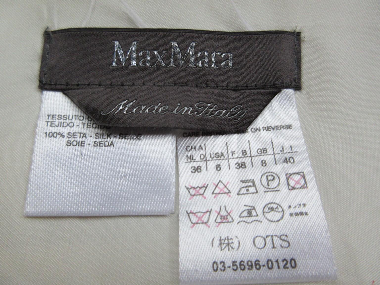 Women's Max Mara Silk Flowers Skirt For Sale