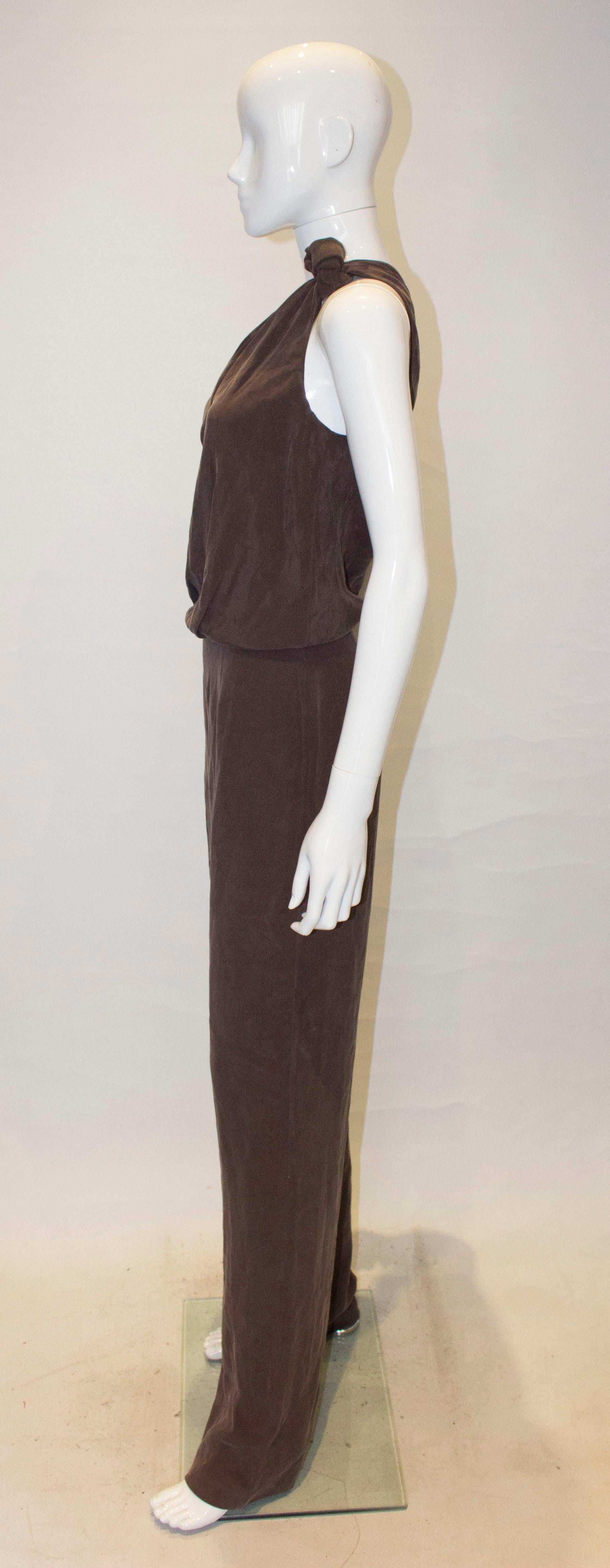 Max Mara Silk One Shoulder Jumpsuit In Good Condition In London, GB