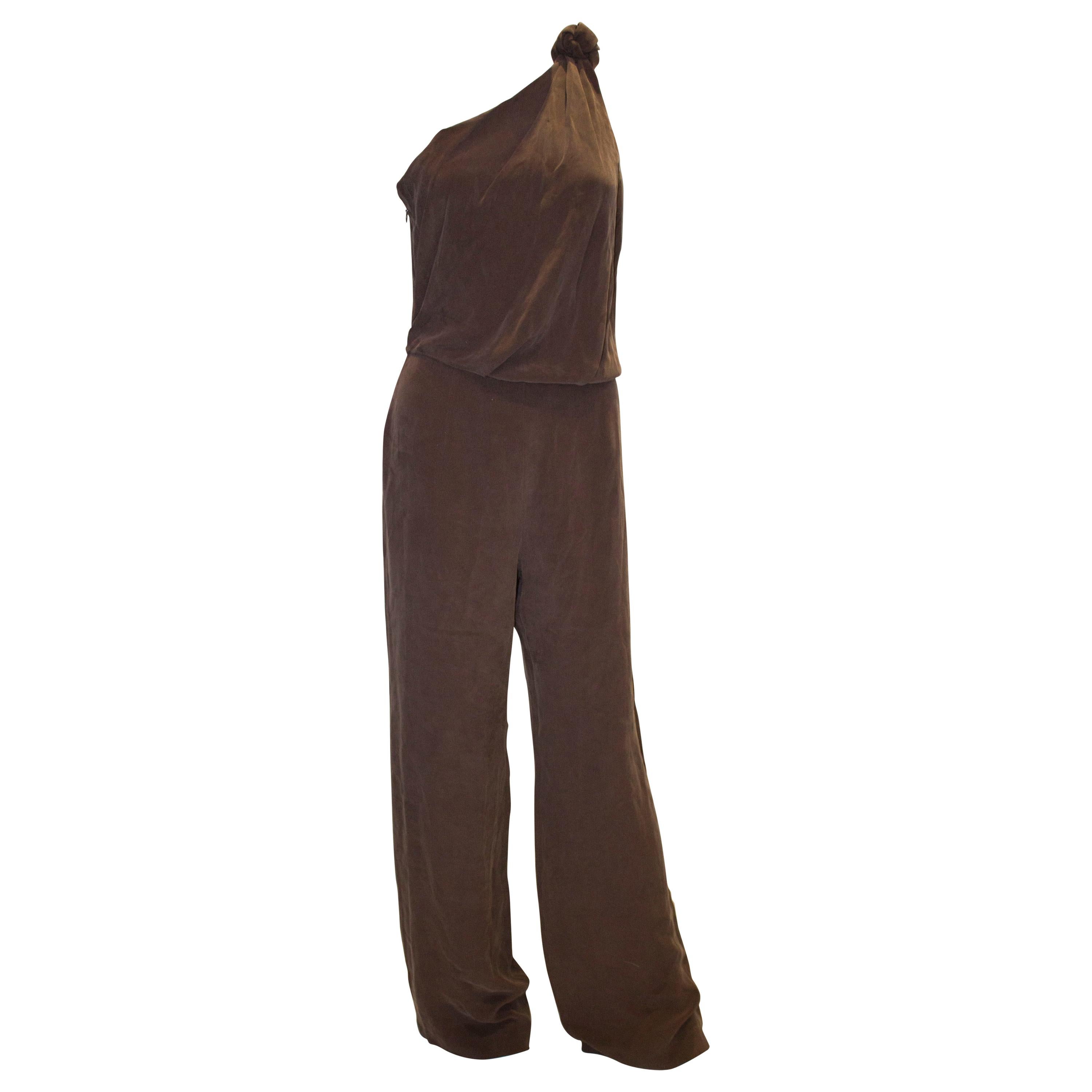 max mara one shoulder jumpsuit
