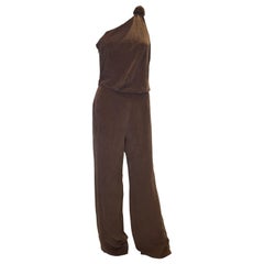 Max Mara Silk One Shoulder Jumpsuit