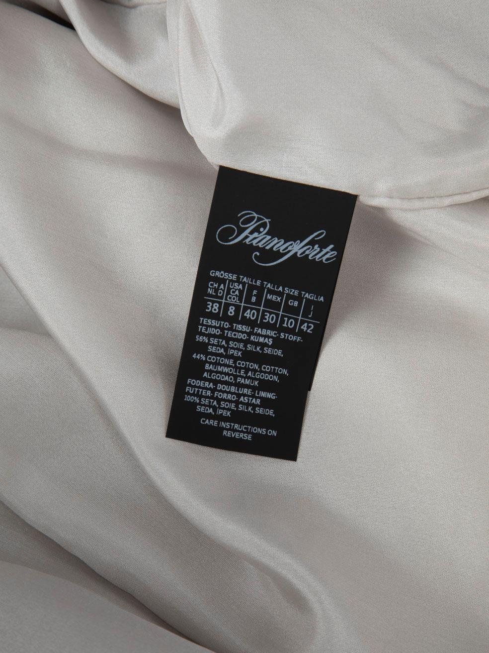 Max Mara Silver Cape Cropped Jacket Size M For Sale 1