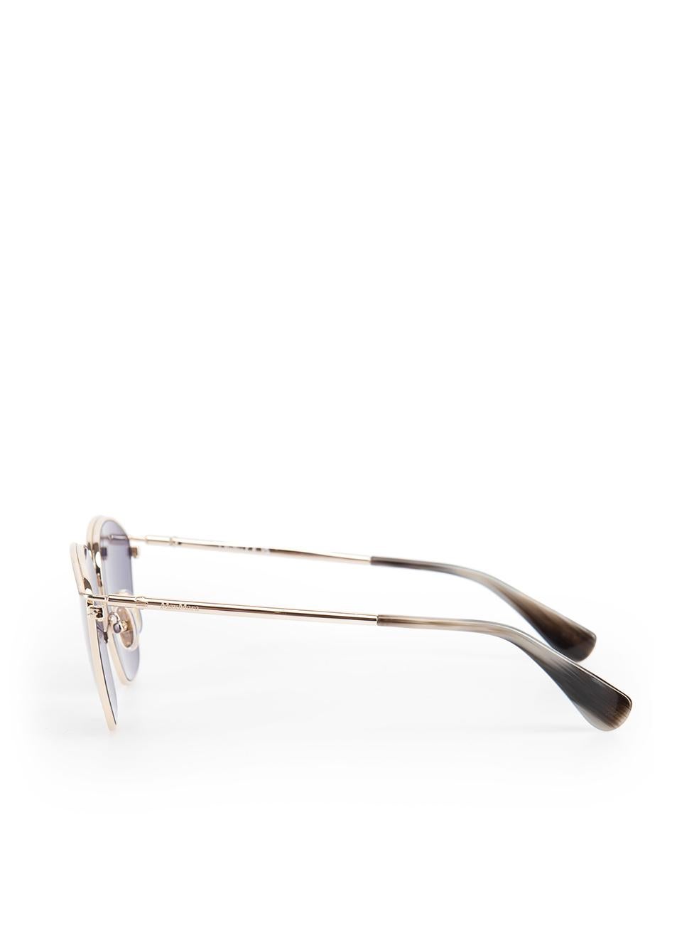 De las mujeres Gafas de sol Max Mara Metal Plateado Tintado Azul