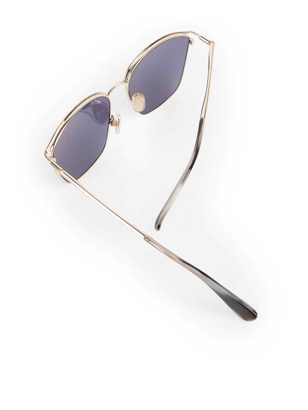 Gafas de sol Max Mara Metal Plateado Tintado Azul 1