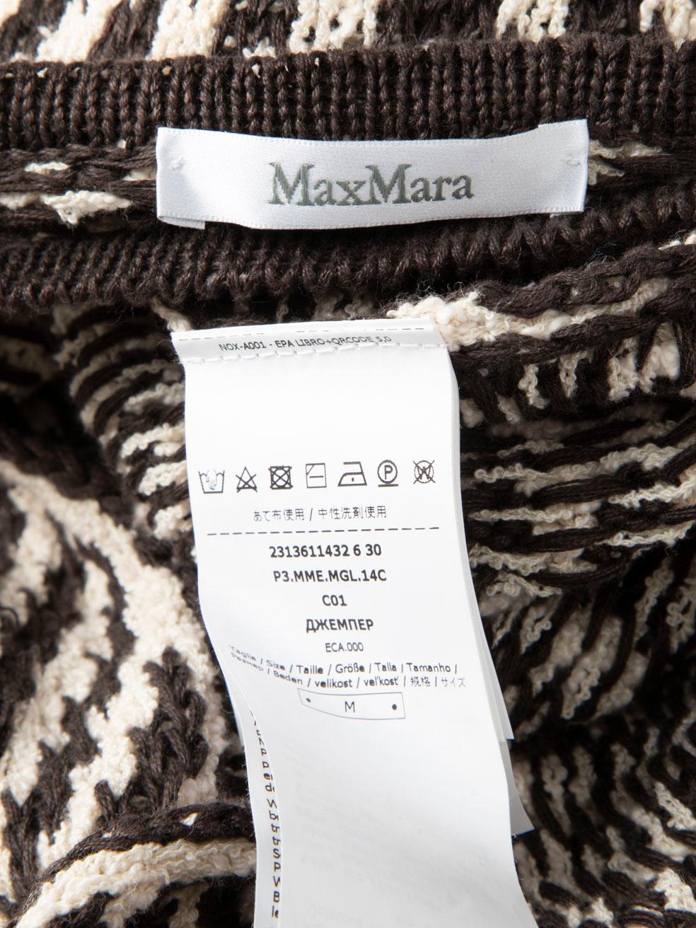 Max Mara Striped Knitted Midi Dress Size M For Sale 3