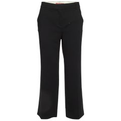 Max Mara Studio Maßgeschneiderte Salato-Hose aus schwarzem Krepp XL
