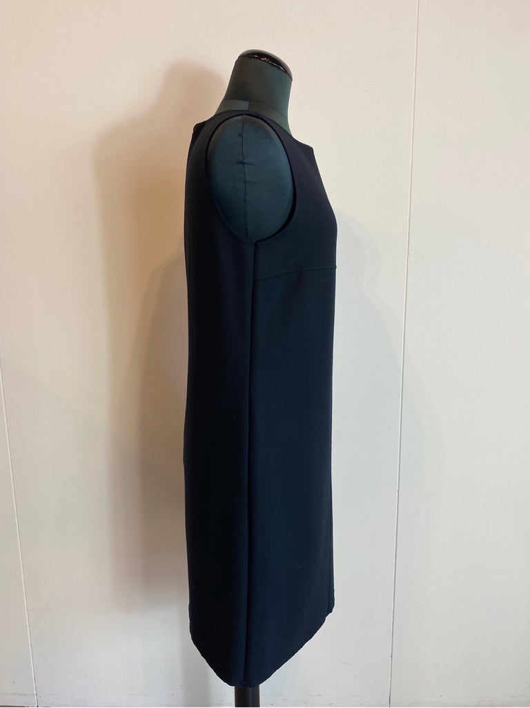 max studio black dress 90s Silk Max Studio Black Midi Dress-sz S  The Phonebooth