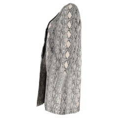 Max Mara Studio Panetto Coat in Animal Print Viscose