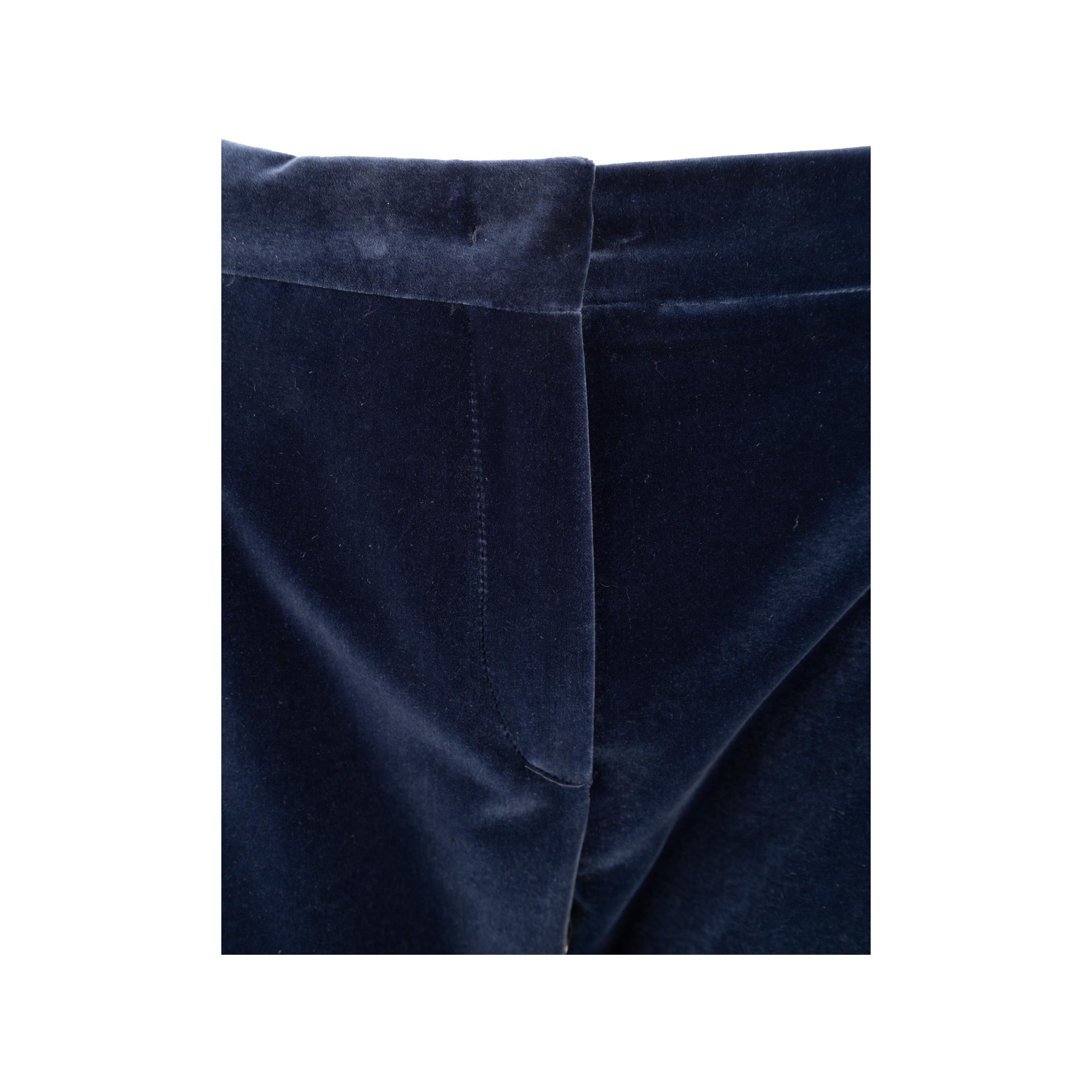 Max Mara Studio Velvet Suit For Sale 1