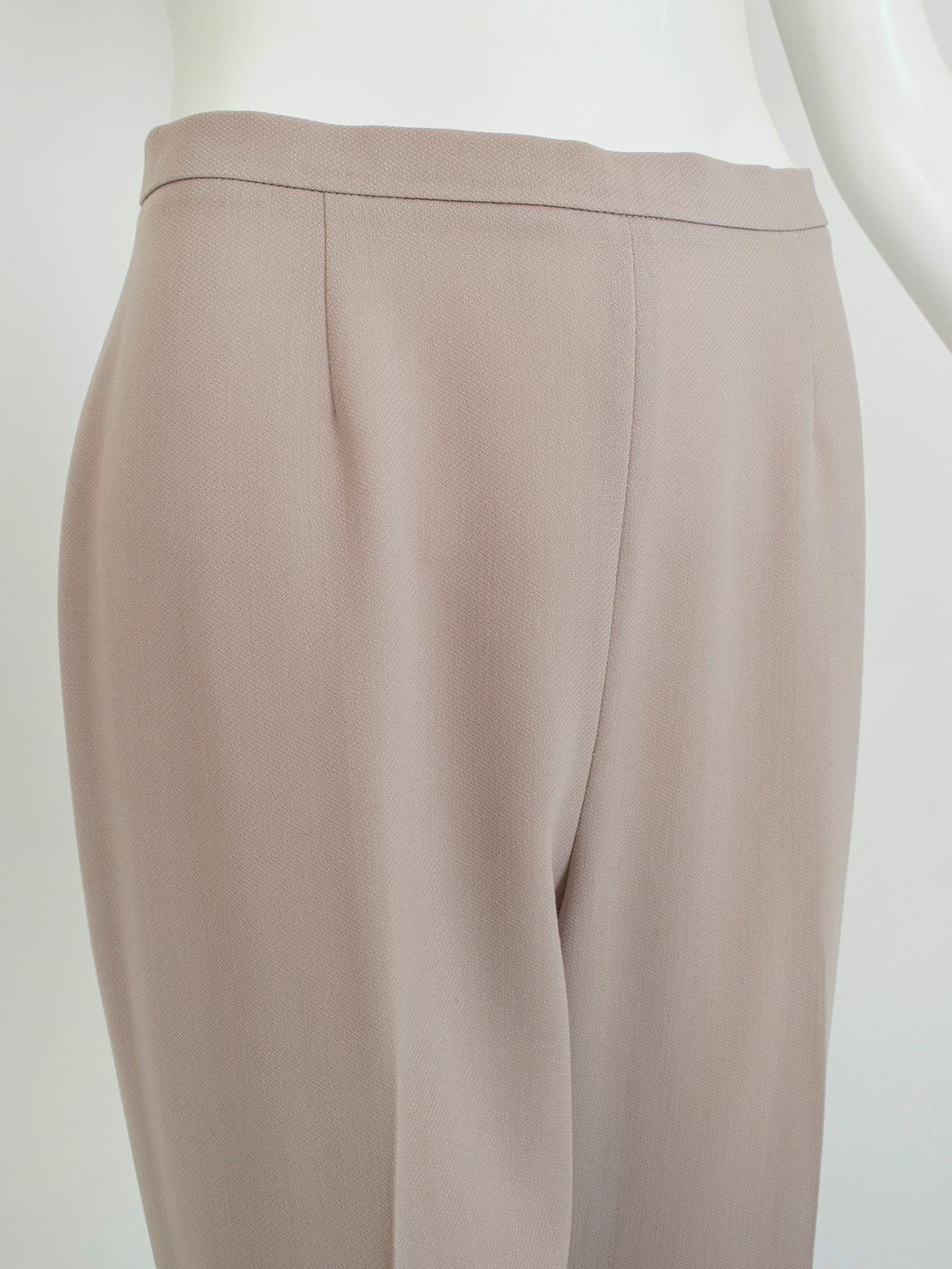 Max Mara - Tailleur in lana e crêpe di seta con cintura - 40-42, anni '90 in vendita 9