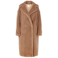 Max Mara Teddy Bear Camel Hair and Silk Blend Coat