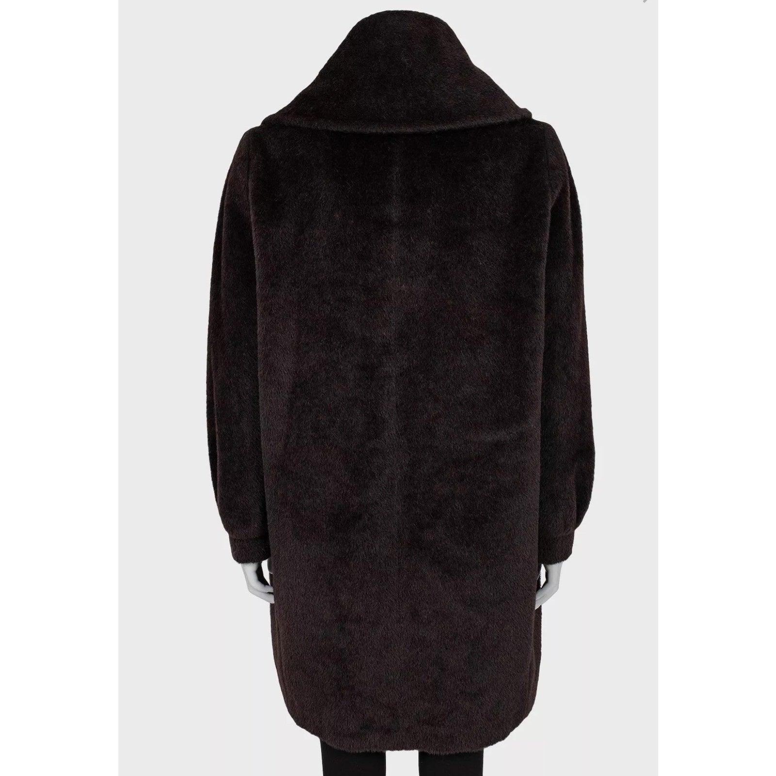 Nero Max Mara Teddy Brown Cappotto in lana  M. I. in vendita