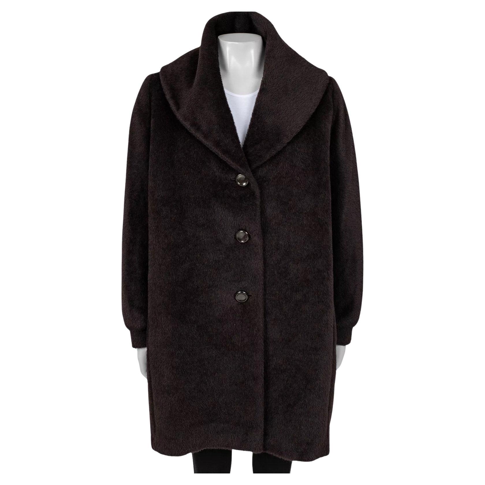 Max Mara Teddy Brown Wool Coat  Sz.M