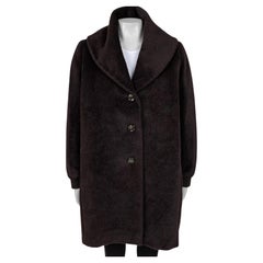 Max Mara Teddy Brown Wool Coat  Sz.M