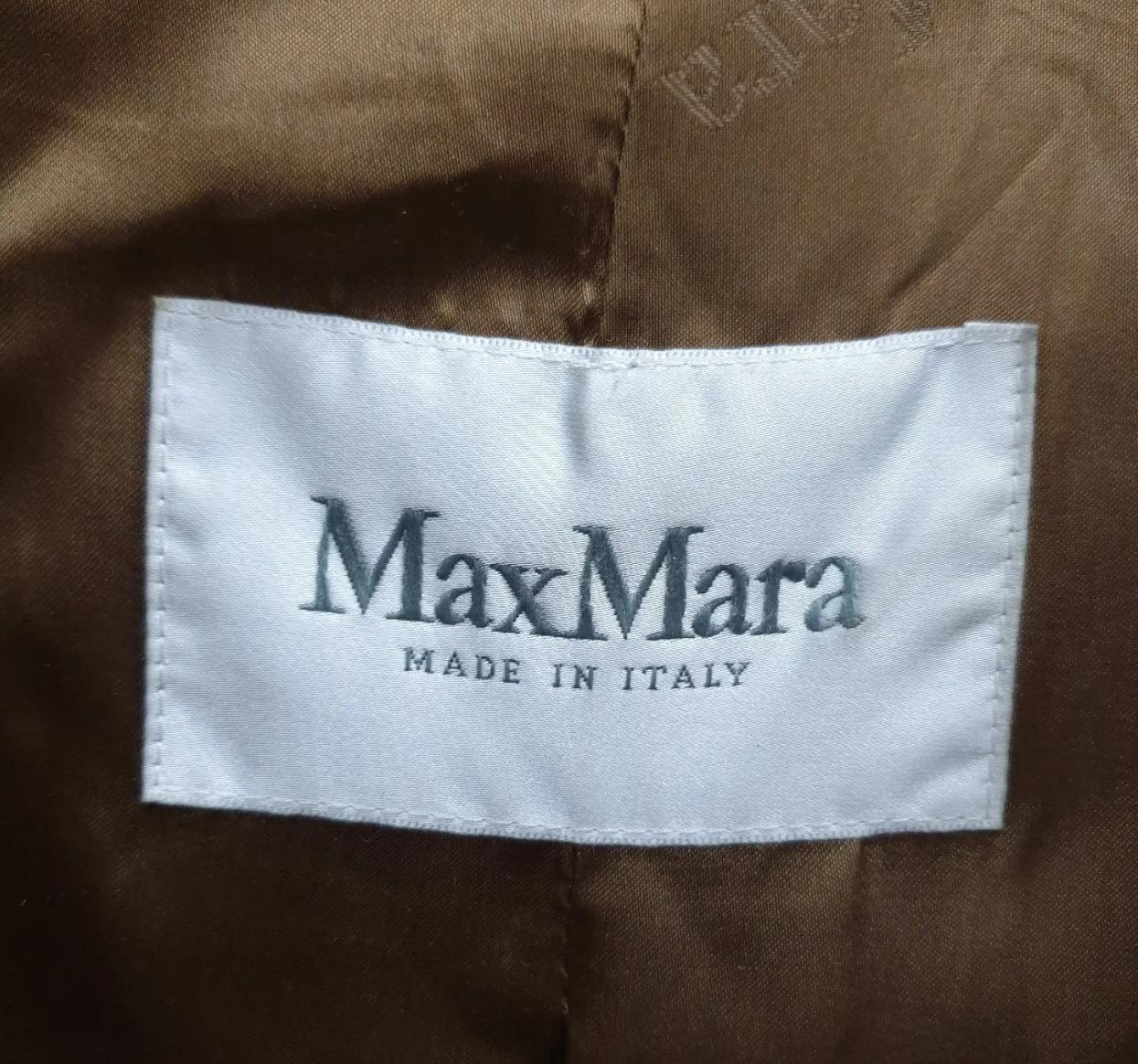 Marrone Max Mara Teddy Coates Sz.S