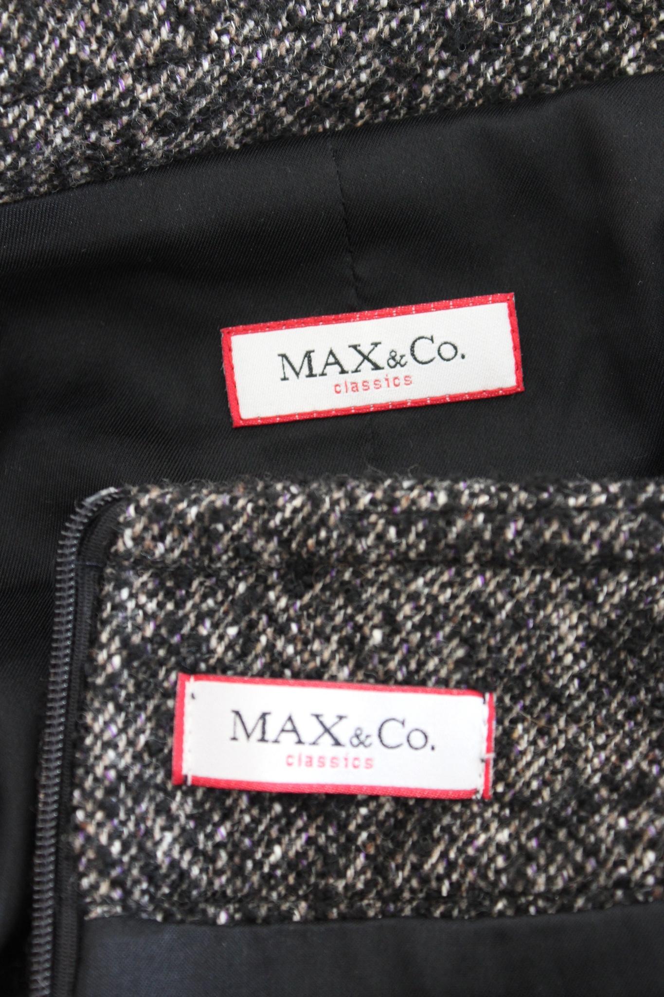 Max Mara Tweed Silk Wool Suit Skirt 2000s 1