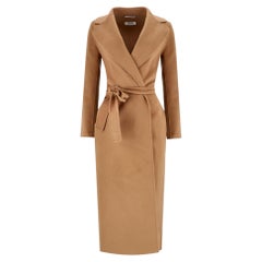 Max Mara Virgin Wool Wrap Coat