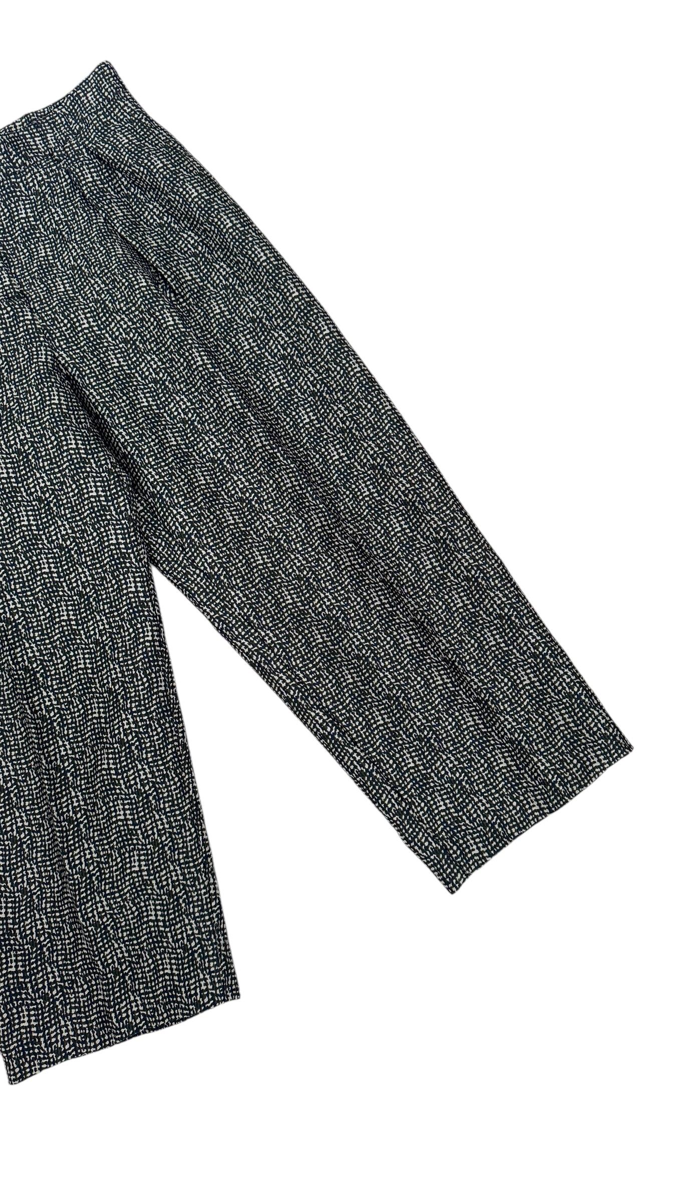 Women's Max Mara Weekend Graphic Textured Cropped Trousers - We pay for import duty! For Sale