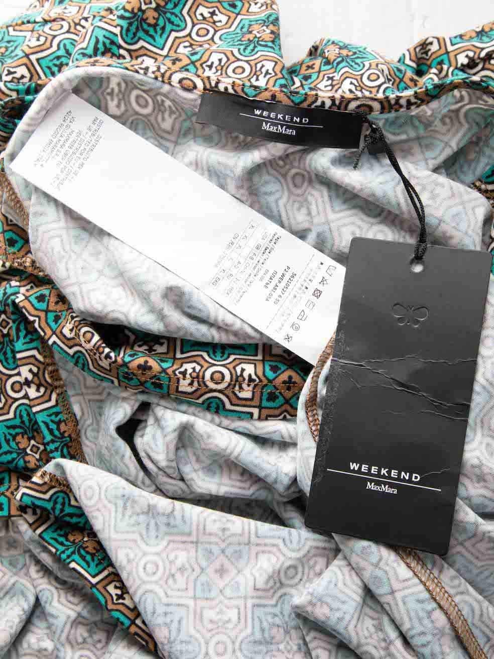 Robe portefeuille Max Mara Weekend Max Mara à imprimé abstrait, taille XL Pour femmes en vente
