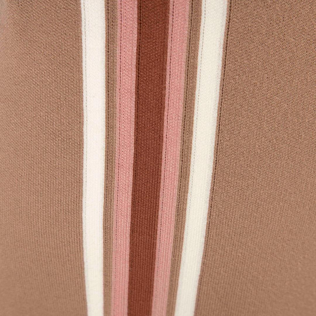 Joggers Max Mara Weekend Max Mara en tricot de viscose beige, taille L Excellent état - En vente à London, GB